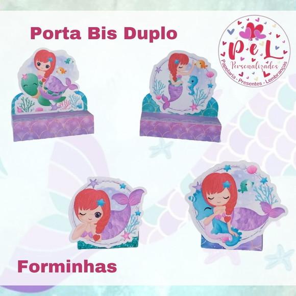 Kit: 60 Peças Lembrancinhas Personalizadas Sereia