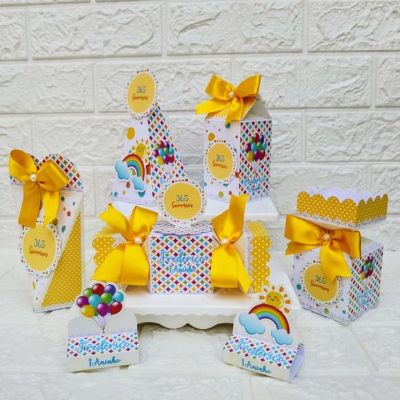 Kit: 75 Peças Lembrancinhas Personalizadas 365 Sorrisos
