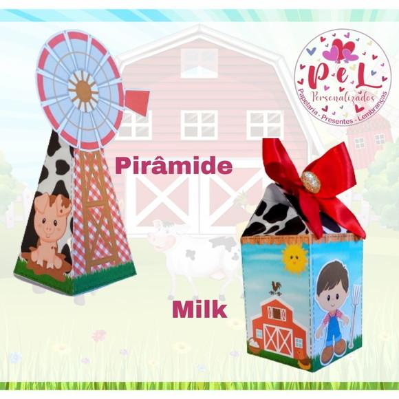 Kit: 75 Peças Lembrancinhas Personalizadas Fazendinha Vermel