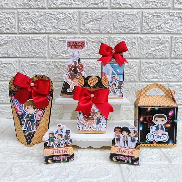 Kit: 75 Peças Lembrancinhas Personalizadas Stranger Things