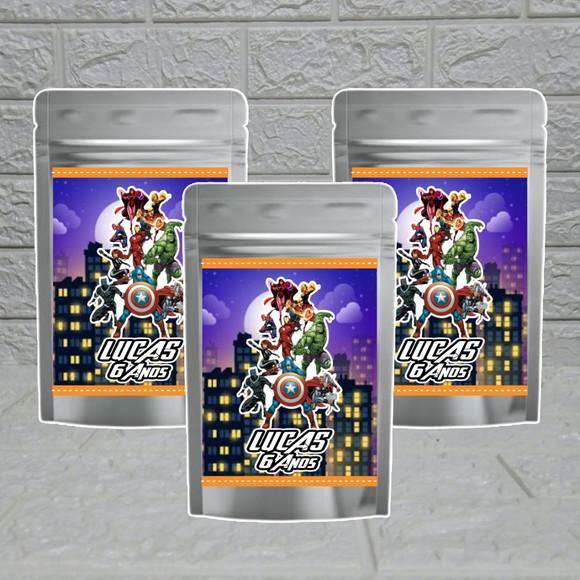 Saquinho Metalizado (p) Vingadores