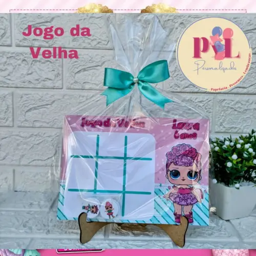 Jogo da Velha - Lembrancinha de Aniversário Lol Surprise