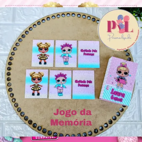 Jogo da Memória - Lembrancinha de Aniversário Lol Surprise