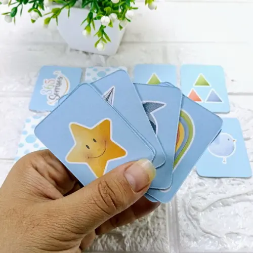 Kit 10 Lembrancinhas Jogo da Memória 365 Sorrisos Menino