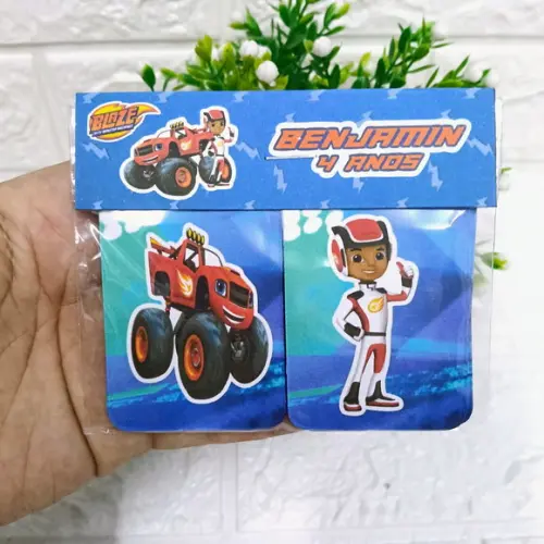 Kit 10 Lembrancinhas Jogo da Memória Blaze