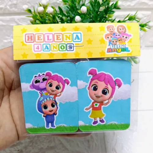 Kit 10 Lembrancinhas Jogo da Memória Littler Angel