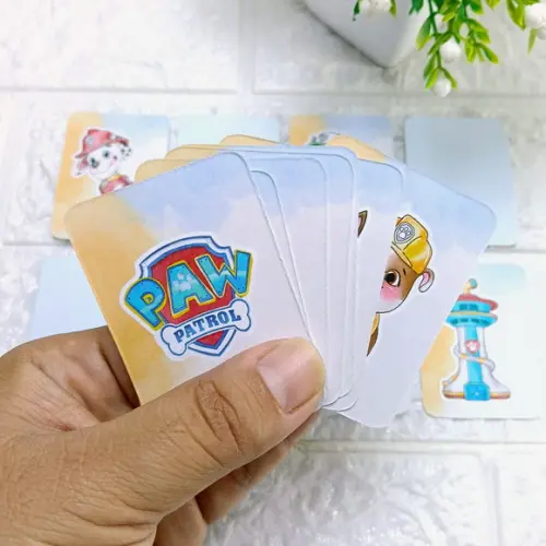 Kit 10 Lembrancinhas Jogo da Memória Patrulha Canina Aquarel