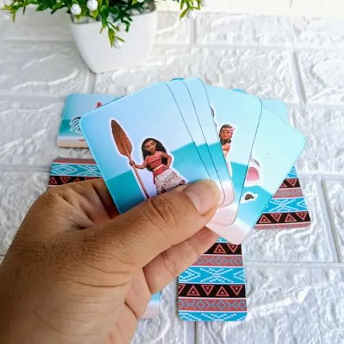 Kit 10 Lembrancinhas Jogo da Memória Moana