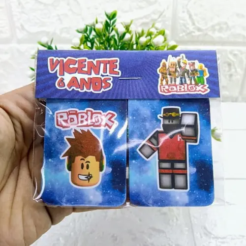 Kit 10 Lembrancinhas Jogo da Memória Roblox