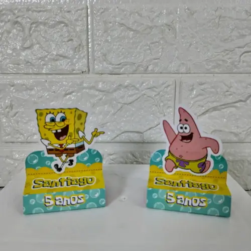 Kit 110 Peças Lembrancinhas Personalizadas Bob Esponja