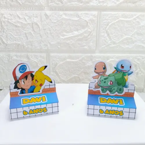 Kit 110 Peças Lembrancinhas Personalizadas Pokemon