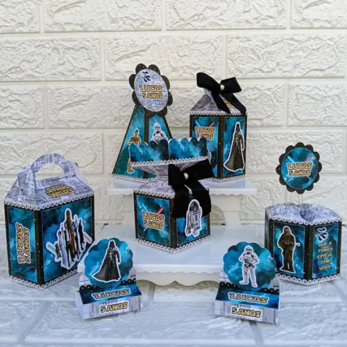Kit 110 Peças Lembrancinhas Personalizadas Star Wars