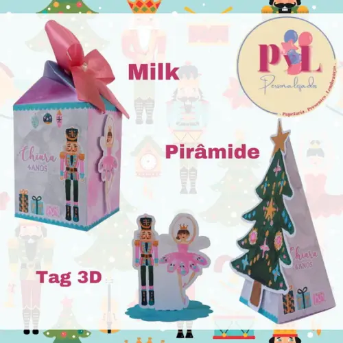 Kit 110 Peças Lembrancinhas Quebra Nozes Bailarina
