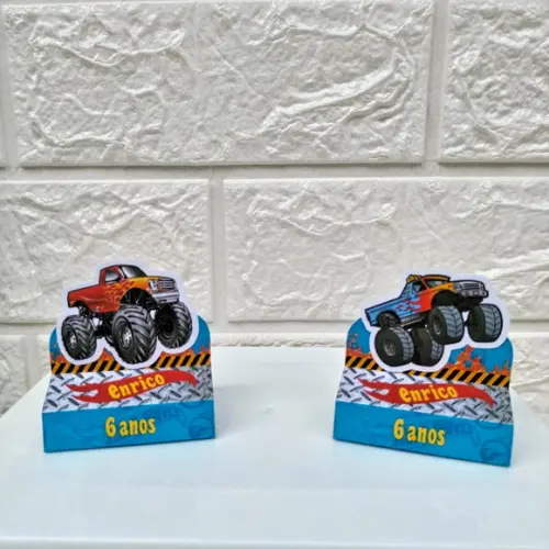 Kit 145 Peças Lembrancinhas Hotwheels Monster Trucks