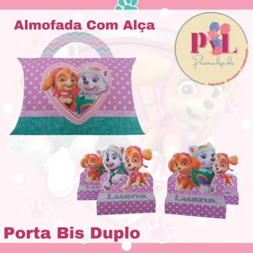 Kit 145 Peças Lembrancinhas Patrulha Canina Menina