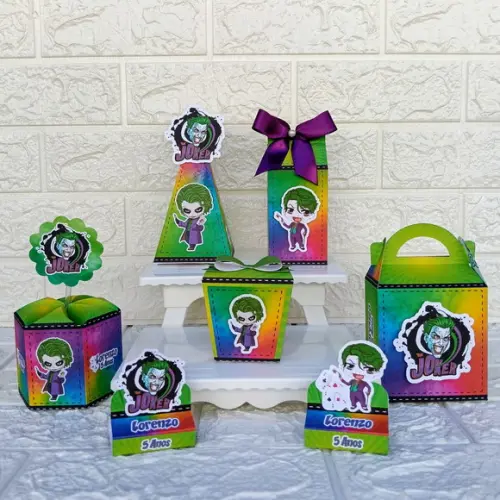 Kit 145 Peças Lembrancinhas Personalizadas Coringa