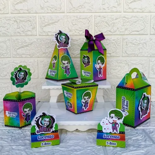 Kit 145 Peças Lembrancinhas Personalizadas Coringa
