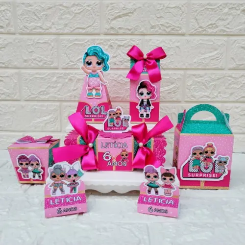 Kit 145 Peças Lembrancinhas Personalizadas Lol Surprise