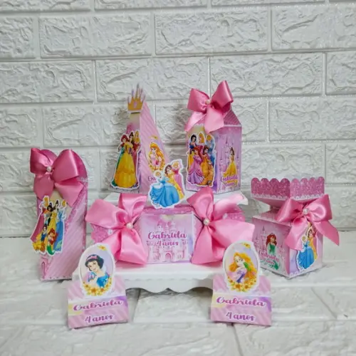 Kit 145 Peças Lembrancinhas Personalizadas Princesas Disney