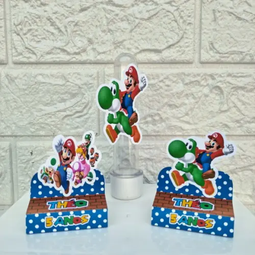 Kit 145 Peças Lembrancinhas Personalizadas Super Mario