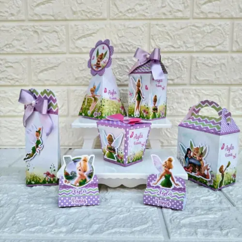 Kit 145 Peças Lembrancinhas Personalizadas Tinkerbell Sininh