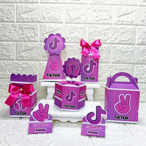 Kit 145 Peças Lembrancinhas Tik Tok