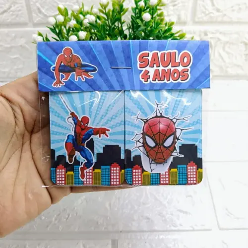 Kit 15 Lembrancinhas Jogo da Memória Homem Aranha