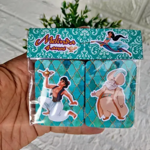 Kit 15 Lembrancinhas Jogo da Memória Personalizado Jasmine