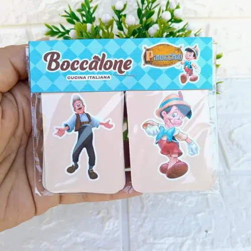 Kit 15 Lembrancinhas Jogo da Memória Pinoquio