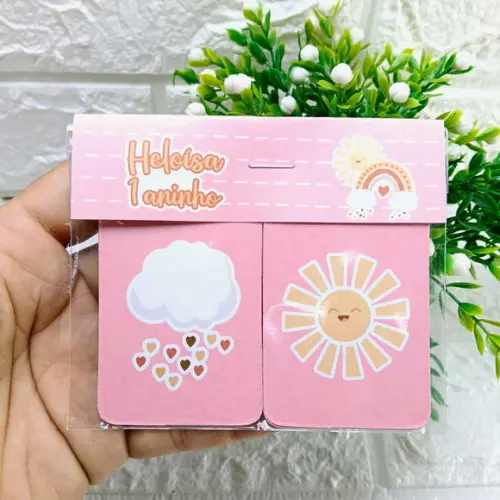 Kit 15 Lembrancinhas Jogo da Memória Primeira Volta ao Sol