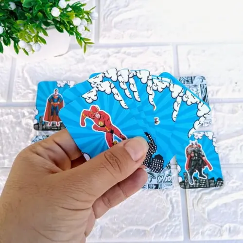 Kit 15 Lembrancinhas Jogo da Memória Super Heróis Personaliz
