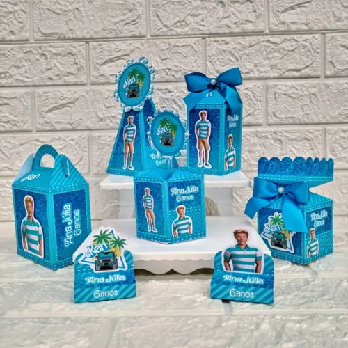 Kit 20 Caixas Lembrancinhas Personalizadas Ken