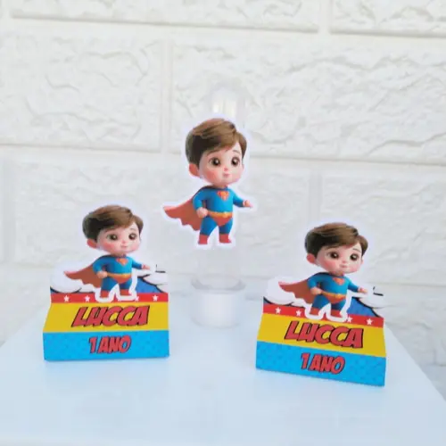 Kit 20 Caixas Lembrancinhas Personalizadas Super Homem Cute
