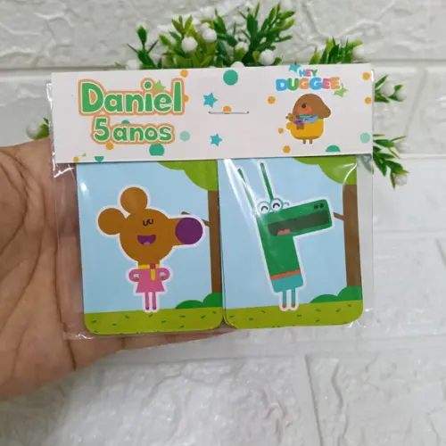 Kit 20 Lembrancinhas Jogo da Memória Hey Doggee