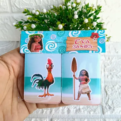 Kit 20 Lembrancinhas Jogo da Memória Moana