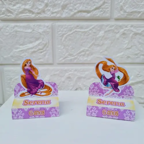 Kit 25 Caixas Enrolados Rapunzel Aquarelado