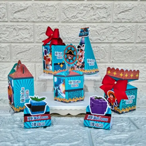 Kit 25 Caixas Lembrancinhas Personalizadas Blox Fruit