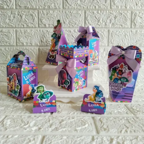 Kit 25 Caixas Lembrancinhas Personalizadas Divertidamente
