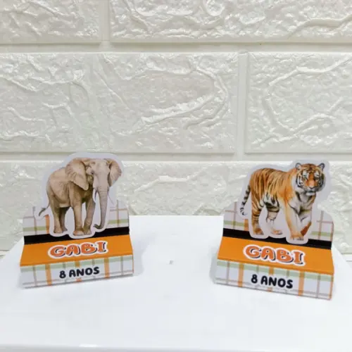 Kit 25 Caixas Lembrancinhas Personalizadas Sabana Africana