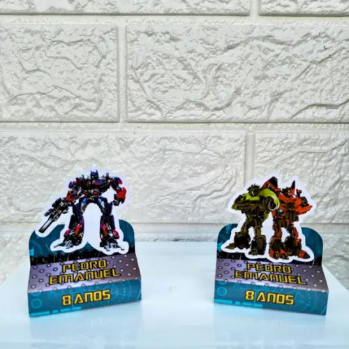 Kit 25 Caixas Lembrancinhas Personalizadas Transformers