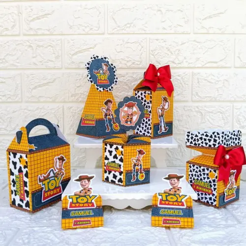Kit 25 Caixas Lembrancinhas Personalizadas Woody Toy Story