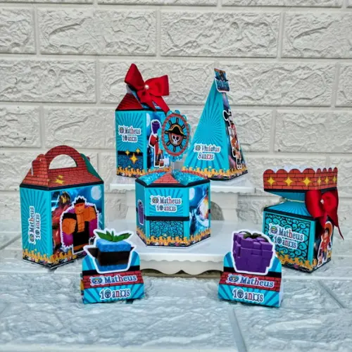 Kit 30 Caixas Lembrancinhas Personalizadas Blox Fruit