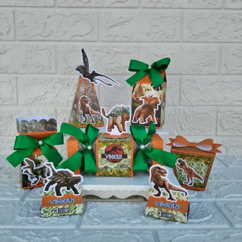Kit 30 Caixas Lembrancinhas Personalizadas Jurassic Park