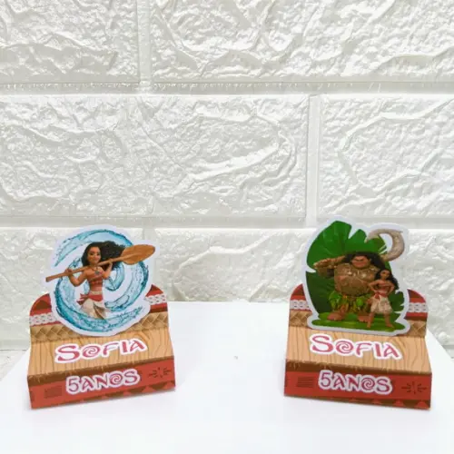 Kit 30 Caixas Lembrancinhas Personalizadas Moana