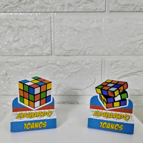 Kit 30 Caixas Lembrancinhas Personalizadas Tema Cubo Magico