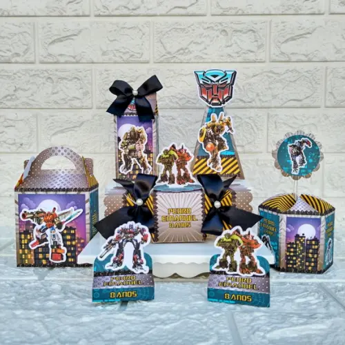 Kit 30 Caixas Lembrancinhas Personalizadas Transformers