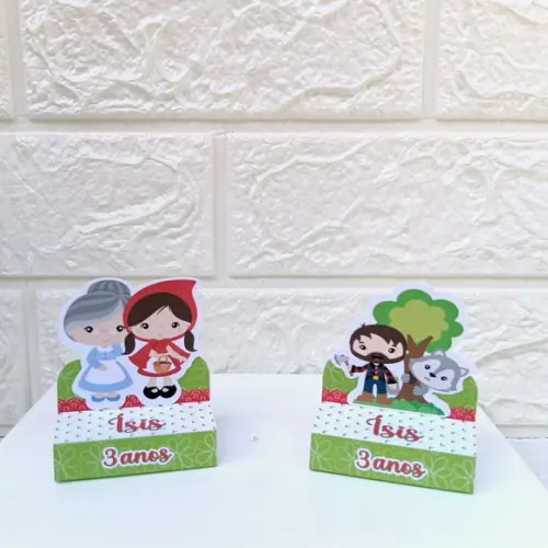 Kit 30 Peças Lembrancinha Personalizada Chapeuzinho Vermelho