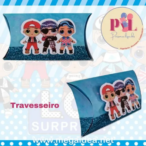 Kit 30 Peças Lembrancinha Personalizadas Lol Surprise Menino