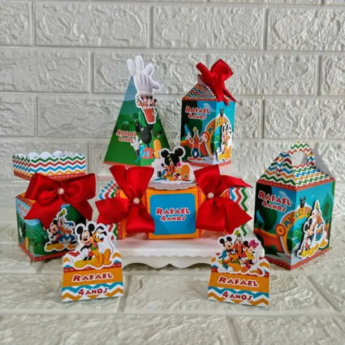Kit 30 Peças Lembrancinhas Personalizadas a Turma do Mickey