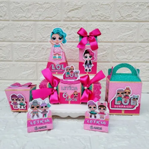 Kit 30 Peças Lembrancinhas Personalizadas Lol Surprise